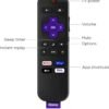 Roku Remote (Official Manufacturer Product) | TV Remote Control with TV Controls, Simple Setup, & Pre-Set App Shortcuts - Replacement Remote Compatible with Roku TV Models ONLY (Not Roku Players) - Image 5