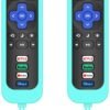 Remote for Roku TV & Cover for TCL Roku Remote, 2-Pack Remotes Replacement Cover Compatible with TCL Roku TV Remote, Replacement for TCL Roku TV Remote (Blue) - Image 2