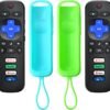 2 Pcs Replacement Remote Control Compatible for TCL Roku/Hisense Roku/Onn Roku/Sharp Roku/Element Roku/Philips Roku Smart TVs with Soft Silicone Case (Not for Roku Stick or Box) (ROKU-SHU2-2CASE) - Image 2