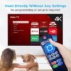 Replacement Backlit TV Remote Control for Roku TV, for TCL/Hisense/Sharp/Philips/Onn/Element/Insignia/Westinghouse Roku TV (NOT for Roku Stick or Box) - Image 6