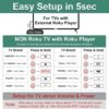 Universal TV Remote for Roku Players and Roku TV Remote, for Roku 1 2 3 4, Express/+, Premiere/+, Ultra and TCL Hisense Onn Element Sharp Philips Haier Hitachi LG JVC RCA Roku TV (Not for Roku Stick) - Image 4