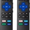 【Pack of 2】 Replacement Remote Control Compatible for Roku TV,for TCL Roku/for Hisense Roku/for Onn Roku(Not for Roku Stick,Box and Players) - Image 2