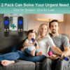 Pack of 2 Remote Compatible with All Roku TV Remote, Universal for Hisense Roku/TCL Roku/Onn Roku/Element/Sharp/Haier/Hitachi/LG/Sanyo/JVC/Magnavox/RCA/Philips/Westinghouse Roku Series Smart TV - Image 3