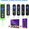 Remote for Roku TV & Cover for Onn Roku Remote, 2-Pack Remotes Replacement Cover Compatible with Onn Roku TV Remote, Replacement for Onn Roku TV Remote (Green) - Image 7