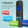 【Pack of 2】 Replacement Remote Control Compatible for Roku TV,for TCL Roku/for Hisense Roku/for Onn Roku(Not for Roku Stick,Box and Players) - Image 5