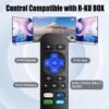 Replaced Remote Control Only for Roku Box, Compatible with Roku 1/2/3/4 (HD, LT, XS, XD), for Roku Express, for Roku Premiere with Soft Case (NOT for Roku Stick and Roku TV)(Pack of 2) - Image 9
