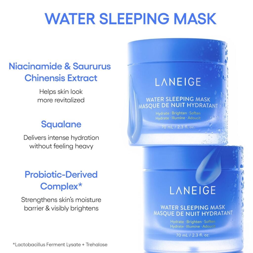 The Laneige Lip Mask is a hydrating overnight lip treatment that provides care for your lips
when you are asleep. Produced with natural berry extracts and hyaluronic acid, it offers the lips
gentle care and helps to heal cracked skin.
For anyone in search of a remedy to cracked lips, the Laneige Lip Mask should be an
indispensable item in your beauty regime. This overnight lip treatment is a special treatment
which aims at making your lips moist and nourishes them while you sleep so that you wake up
with supple lips.

Key Ingredients