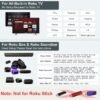 Pack of 2 Remote for Roku Remote, for Roku Player Remote, for Roku TV Remote, for Roku Box 1 2 3 4, Roku Express, Roku Premiere, Roku Ultra, for TCL Hisense Onn Roku TV with Anti-Loss Cover - Image 4