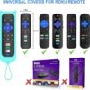Remote for Roku TV & Cover for TCL Roku Remote, 2-Pack Remotes Replacement Cover Compatible with TCL Roku TV Remote, Replacement for TCL Roku TV Remote (Blue) - Image 7
