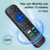 【Pack of 2】 Replacement Remote Control Compatible for Roku TV,for TCL Roku/for Hisense Roku/for Onn Roku(Not for Roku Stick,Box and Players) - Image 6