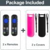 Pack of 2 Remote for Roku Remote, for Roku Player Remote, for Roku TV Remote, for Roku Box 1 2 3 4, Roku Express, Roku Premiere, Roku Ultra, for TCL Hisense Onn Roku TV with Anti-Loss Cover - Image 3