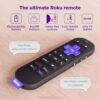 Roku Voice Remote Pro (2nd Ed.) | Rechargeable TV Remote Control with Hands-free Voice Controls, Backlit Buttons, & Lost Remote Finder - Replacement Remote Compatible with All Roku TV, Players & Audio - Image 3